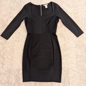 H&M Black Long Sleeve Dress